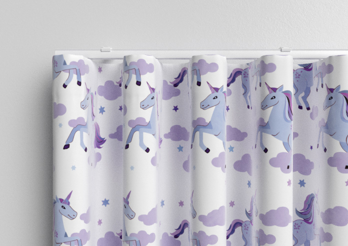Unicorn Magic, Purple - Made to Measure Curtains - Image 13